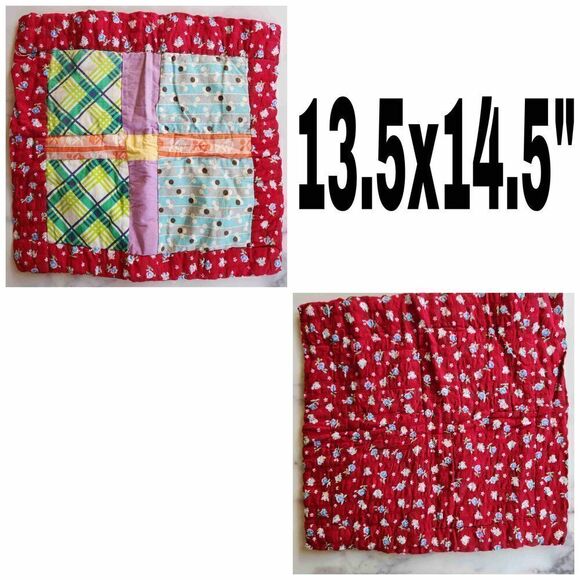 Vintage 70s 90s material fabric scrap bundle pieces floral silky sage quilt cott - Picture 3 of 7